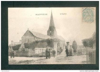 Blainville (sur Mer 50) - Eglise   (animée  Coll. Delaunay )