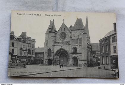 Blangy sur Bresle, place de l'église, Seine maritime 76