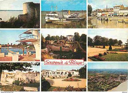 33 - Blaye - Multivues - Bateaux - Piscine - CPM - Voir Scans Recto-Verso