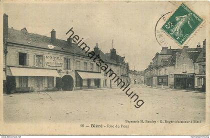 Blere - Indre-et-Loire - Rue du Pont gel. 1910