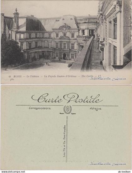 CPA Blois Gaston d`Orleans/Fassade Schloss Blois 1914