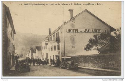 BOEGE - Hôtel de la Balance  (automobiles )