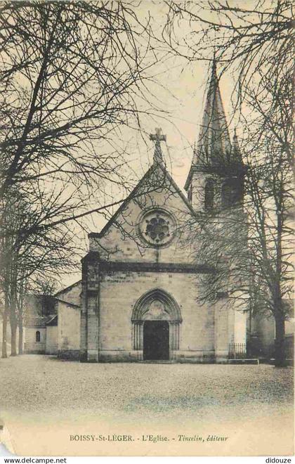 94 - Boissy Saint Leger - L'Eglise - CPA - Etat écornée - Voir Scans Recto-Verso