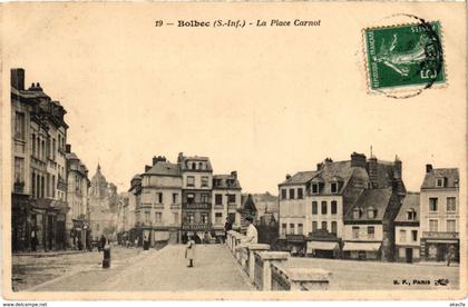 CPA BOLBEC - La Place Carnot (105436)