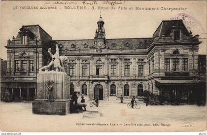 CPA BOLLENE Hotel de Ville et Monument Charpentier (1086661)
