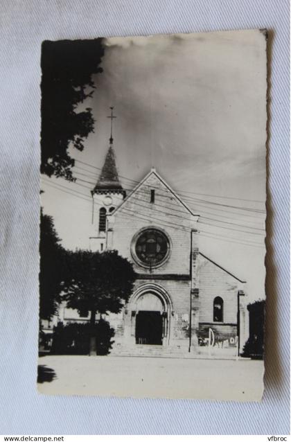 Cpsm, Bondy, l'église, Seine saint Denis 93