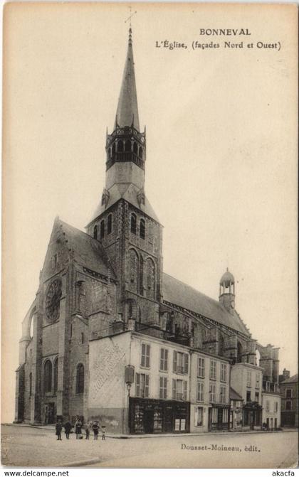 CPA BONNEVAL - L'Église (facades Nord et Ouest) (33825)