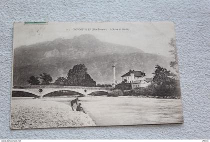 Cpa 1923, Bonneville, l'Arve et Andey, haute Savoie