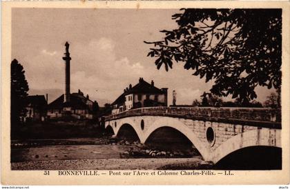 CPA Bonneville Pont sur l'Arve Colonne Charles-Félix (1277737)