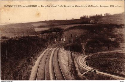 CPA BONNIERES-sur-SEINE Tranchée et entrée du Tunnel de BONNIERES a R (102772)