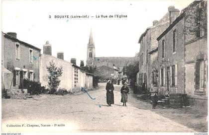 CPA Carte Postale France-Bouaye- Rue de l'église 1916  VM47087ok