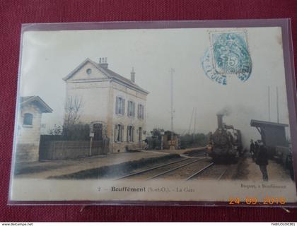 CPA - Bouffémont - La Gare