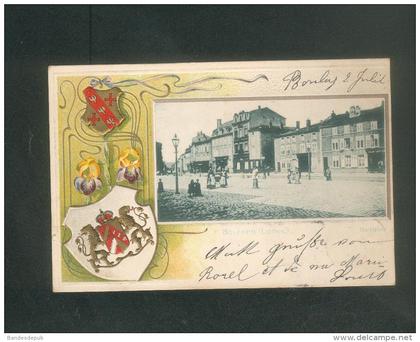 Bolchen - Boulay Moselle 57 - Marktplatz ( Place du marché  animée gaufrée éditeur Stenger)