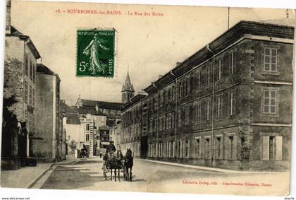 CPA BOURBONNE-les-BAINS - La Rue des Bains (270200)