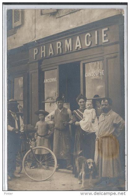 BOURG EN BRESSE - Devanture PHARMACIE GANDOLPHE - CARTE PHOTO