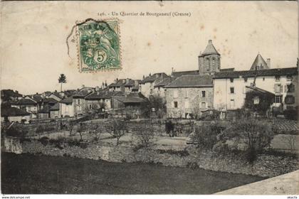 CPA BOURGANEUF Un Quartier de Bourganeuf (1143564)