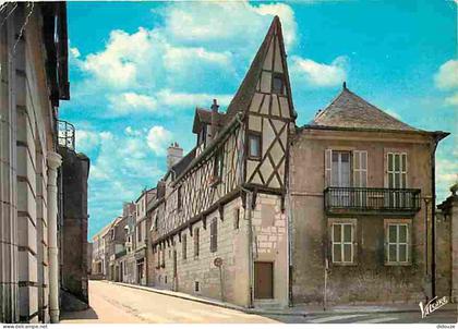 18 - Bourges - Vieilles maisons, rue Henri Duclot - Flamme Postale de Bourges - CPM - Voir Scans Recto-Verso