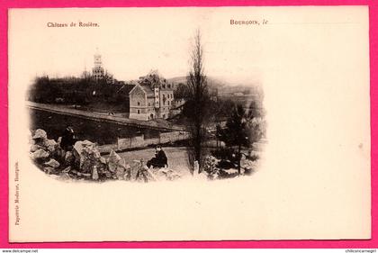 Bourgoin - Château de Rosière - Animée - PAPETERIE MODERNE Bourgoin - Précurseur