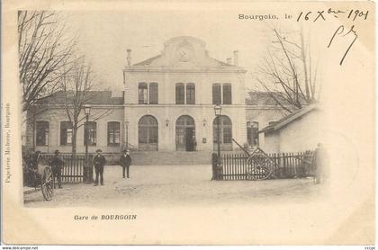 CPA Gare de Bourgoin