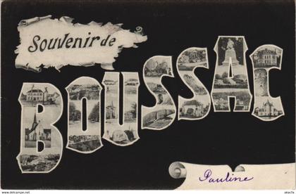 CPA BOUSSAC Souvenid de Boussac (1143963)