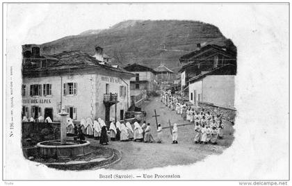 BOZEL UNE PROCESSION (CARTE PRECUSEUR)