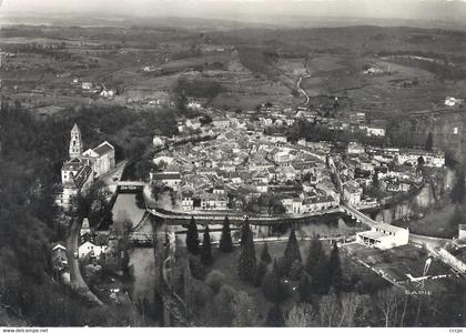 CPSM Brantome vue aérienne générale