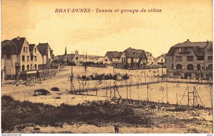 Carte  POSTALE  Ancienne de  BRAY - DUNES / Tennis & groupe de villas