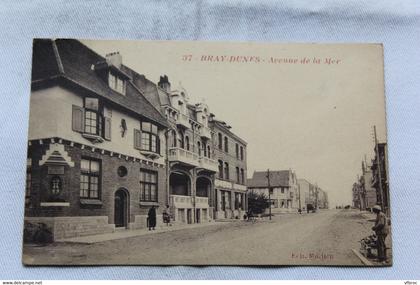 Cpa 1929, Bray Dunes, avenue de la mer, Nord 59