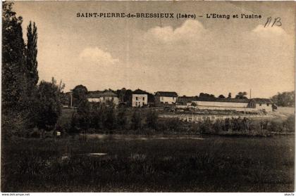 CPA St-PIERRE-de-BRESSIEUX - L'Etang et l'usine (391897)