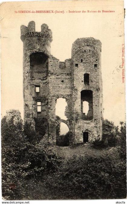 CPA St-SIMEON-de-BRESSIEUX - Intérieur des Ruines de BRESSIEUX (241755)