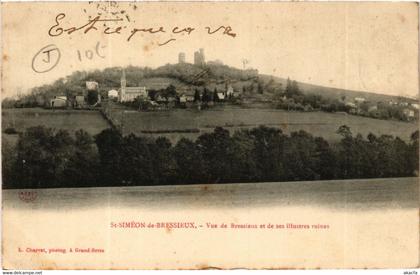 CPA St-SIMEON-de-BRESSIEUX - Vue de BRESSIEUX (489795)