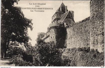 CPA Le Lot Illustre - Chateau de CASTELNAU-BRETENOUX La Terrasse (122914)