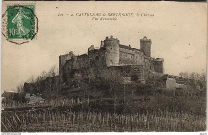 CPA Lot - CASTELNAU de BRETENOUX, le Chateau Vue d'ensemble (123074)