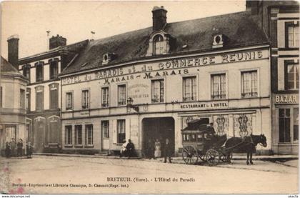 CPA BRETEUIL-L'Hotel du Paradis (43346)
