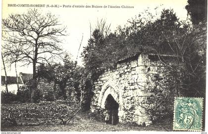 Carte POSTALE Ancienne de  BRIE  COMTE  ROBERT - Ruines de l'ancien château