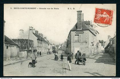 CPA - Carte Postale - France - Brie Comte Robert - Grande Rue de Paris (CP24463OK)