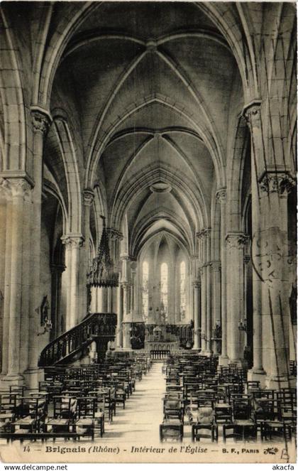 CPA AK BRIGNAIS - Intérieur de l'Église (450542)