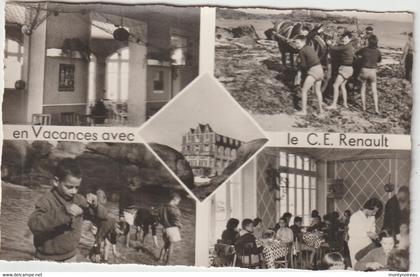 Dav : Finistère : BRIGNOGAN Plage , colonie de la régie renault 1961