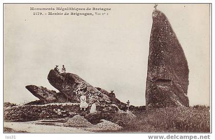 Dép 29 - Menhirs - H304 - Brignogan Plage - Le Menhir  - Monuments Mégalithiques de Bretagne - bon état