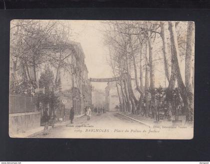 Carte Postale Brignoles Place du Palais de Justice 1914