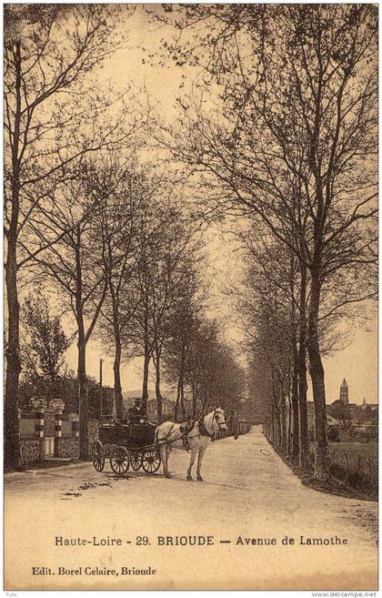 BRIOUDE AVENUE DE LAMOTHE  ATTELAGE