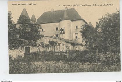 BRIOUX SUR BOUTONNE (environs) - Château de LACOMMAIE