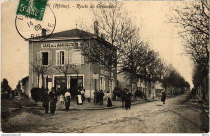 CPA Bron Route de Grenoble Café de l'Agriculture (1392173)