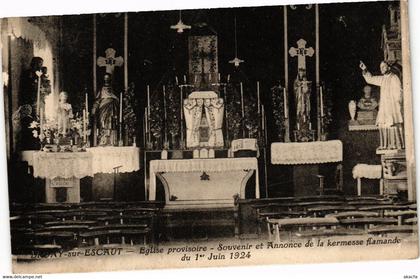 CPA BRUAY-sur-ESCAUT - Église provisoire - Souvenir et Annonce de (204781)
