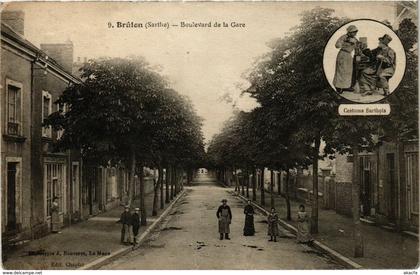 CPA BRULON - Boulevard de la Gare (299520)