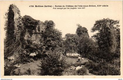 CPA BRULON Ruines du Chateau de l'Isle-sous-Brulon FRANCE (1433307)