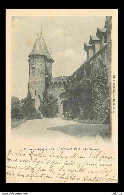 91 - Bruyeres le Chatel - Le Château - La Poterne - CPA - Oblitération de 1903 - Voir Scans Recto-Verso