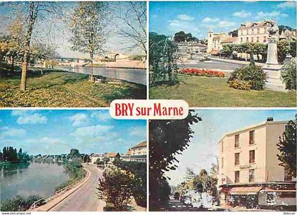 94 - Bry sur Marne - Multivues - Etat taches à l'avant - Flamme Postale de Bry sur Marne - CPM - Voir Scans Recto-Verso