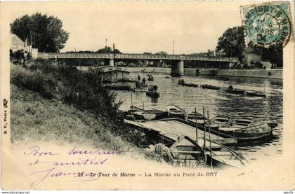 CPA Bry sur Marne La Marne au Pont de Bry FRANCE (1338083)