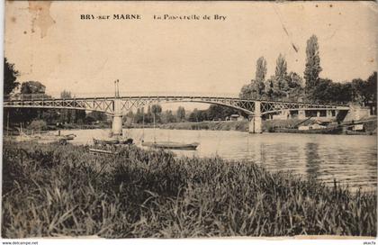 CPA BRY-sur-MARNE - La passereile de bry (146939)